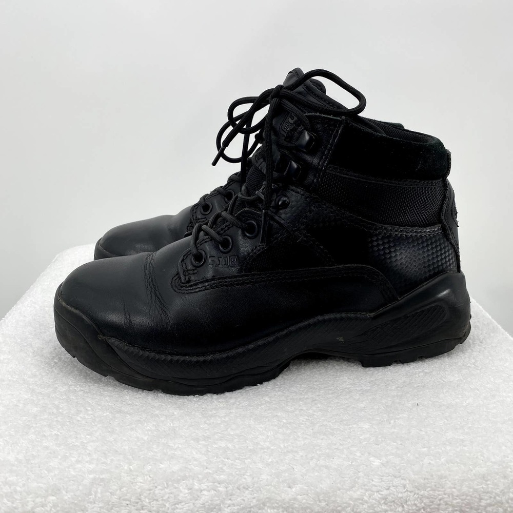 5.11 Tactical ATAC 6" Black Leather Low Boots Men’s Size 7